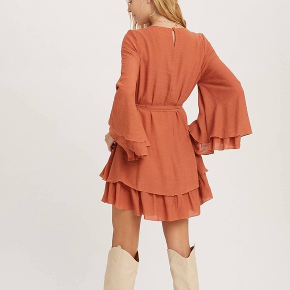NWT - Ruffle Mini Dress - Picture 2 of 5